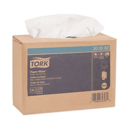 Tork, MULTIPURPOSE PAPER WIPER, 9.75 X 16.75, WHITE, 8PK